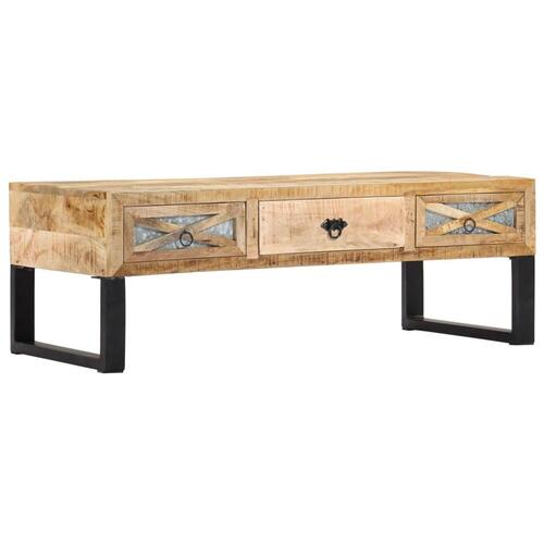 Sofabord 110 x 50 x 38 cm massivt mangotræ
