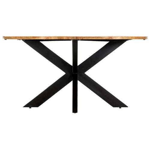 Spisebord 150 x 76 cm massivt mangotræ rundt