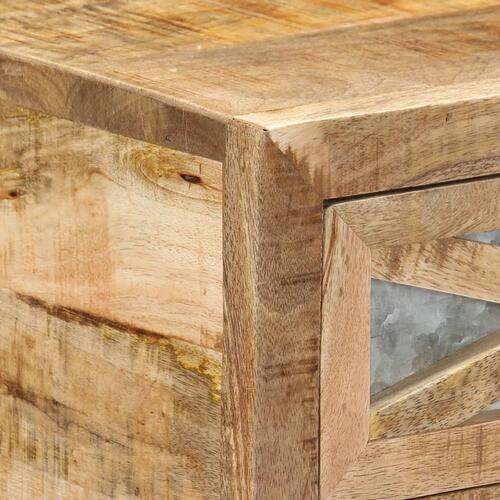 Konsolbord massivt mangotræ 110 x 30 x 76 cm