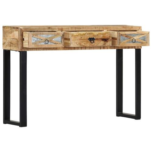 Konsolbord massivt mangotræ 110 x 30 x 76 cm