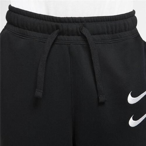 Træningsdragt til børn underdele Nike Swoosh Drenge Sort 7-8 år