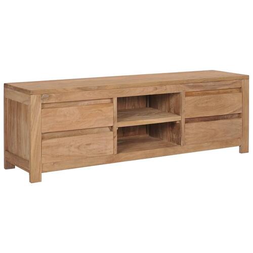 Tv-skab 115x30x40 cm massivt teaktræ
