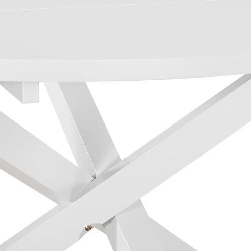 Spisebord 120 x 75 cm MDF hvid