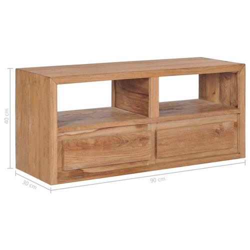 Tv-skab 90x30x40 cm massivt teaktræ