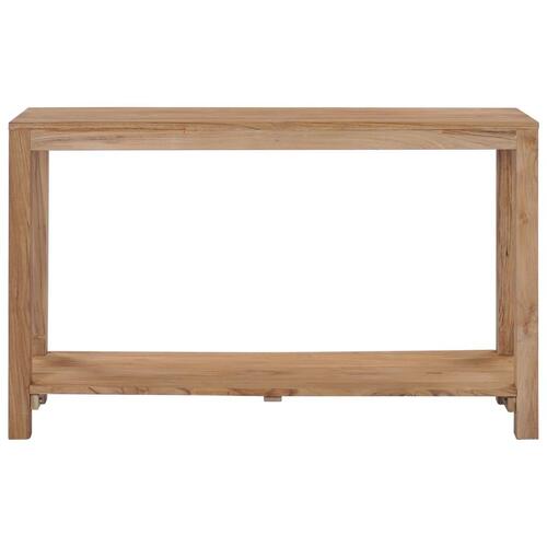 Konsolbord 120x35x75 cm massivt teaktræ