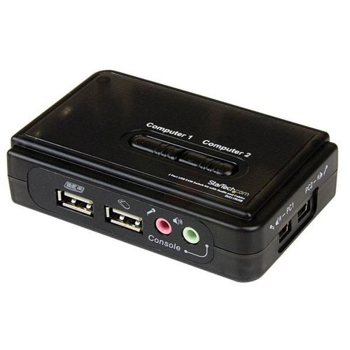 StarTech SV211KUSB KVM-switch - 2 porte, USB/VGA med lyd