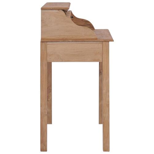Skrivebord 90x50x100 cm massivt teaktræ