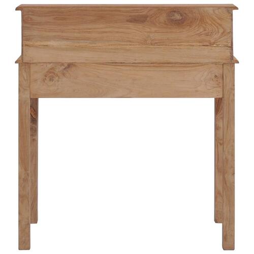 Skrivebord 90x50x100 cm massivt teaktræ