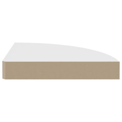 Hjørnehylder 4 stk. 25x25x3,8 cm MDF hvid
