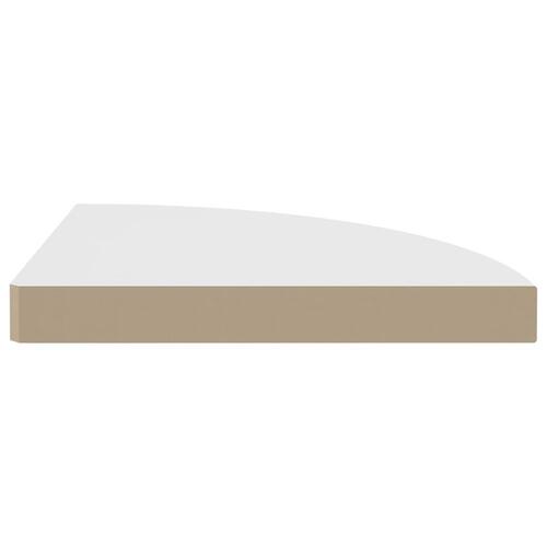 Hjørnehylder 4 stk. 35x35x3,8 cm MDF hvid