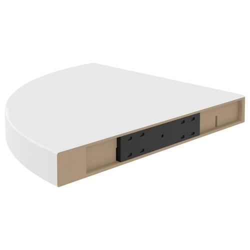 Hjørnehylder 4 stk. 35x35x3,8 cm MDF hvid