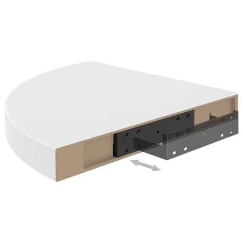 Hjørnehylder 4 stk. 35x35x3,8 cm MDF hvid