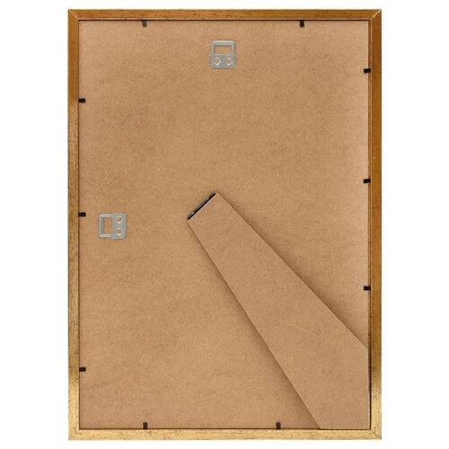 Billedrammer 10 stk. til væg eller bord 18x24 cm MDF guldfarvet
