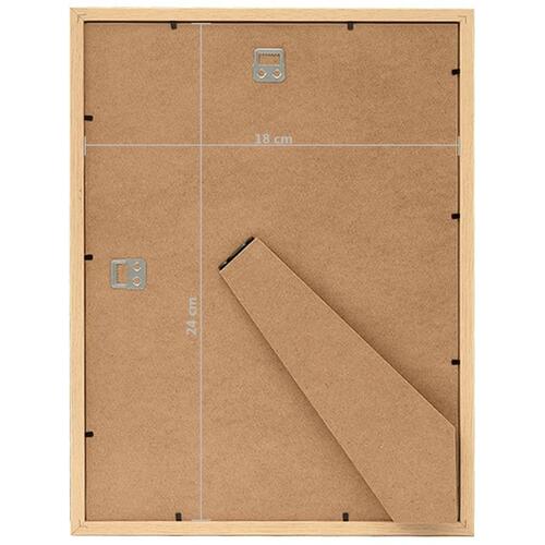 Billedrammer 10 stk. til væg eller bord 18x24 cm lys eg