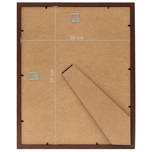 Billedrammer 3 stk. til væg eller bord 20x25 cm mørkerød