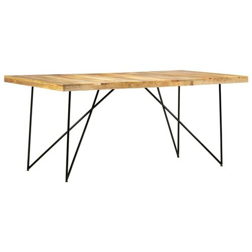 Spisebord 180 x 90 x 76 cm massivt mangotræ