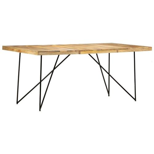 Spisebord 180 x 90 x 76 cm massivt mangotræ