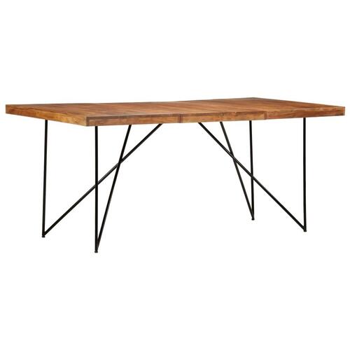 Spisebord 180 x 90 x 76 cm massivt akacietræ