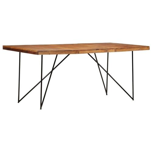 Spisebord 180 x 90 x 76 cm massivt akacietræ