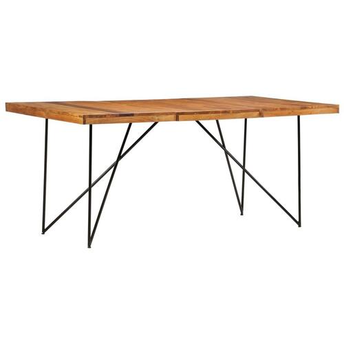 Spisebord 180 x 90 x 76 cm massivt akacietræ