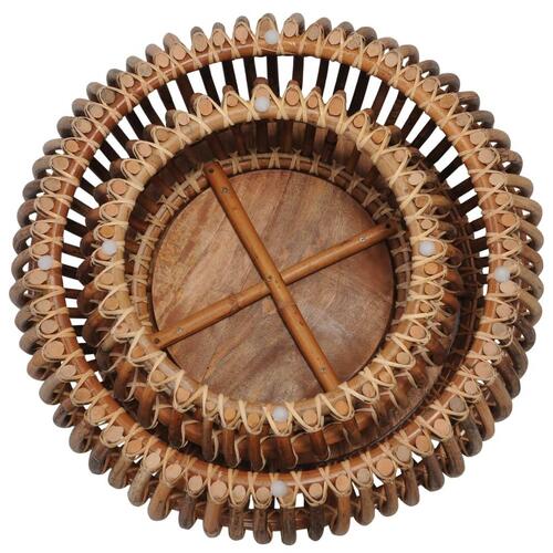 Sofaborde 2 stk. naturlig rattan