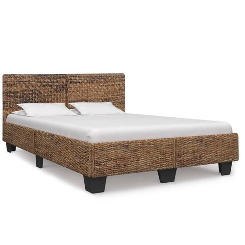 Sengestel 140 x 200 cm naturlig rattan