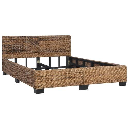Sengestel 140 x 200 cm naturlig rattan
