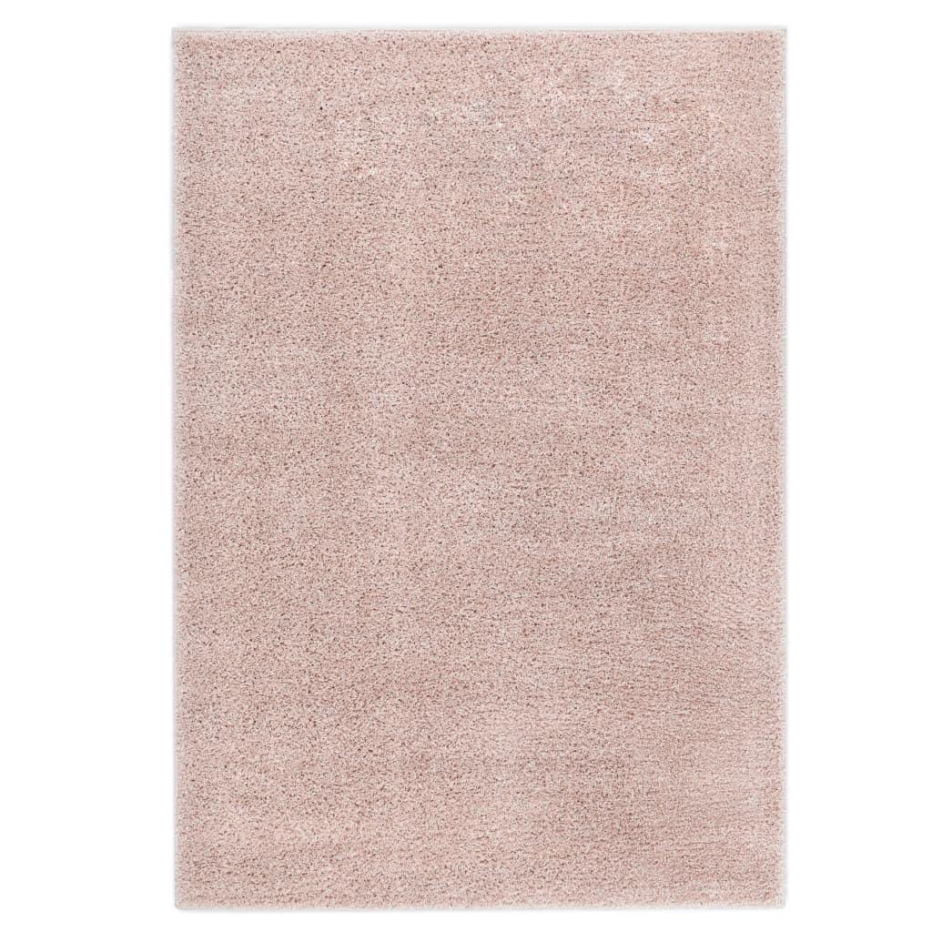 Shaggy tæppe 80 x 150 cm gammelrosa