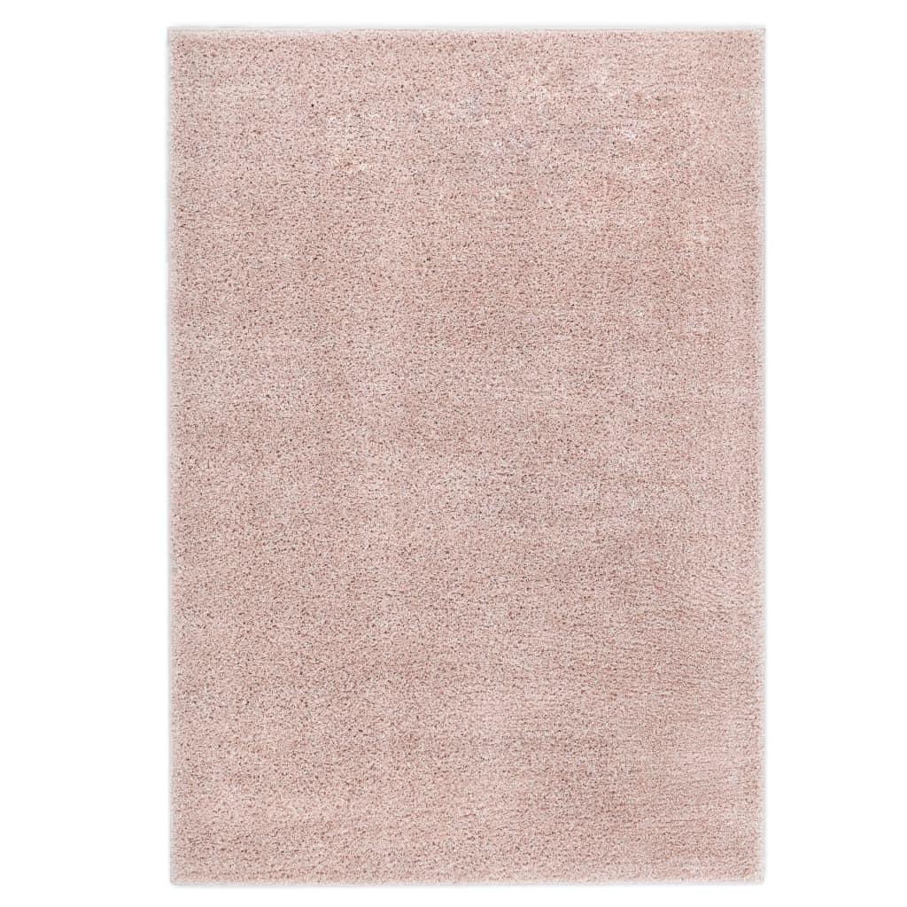 Shaggy tæppe 120 x 170 cm gammelrosa