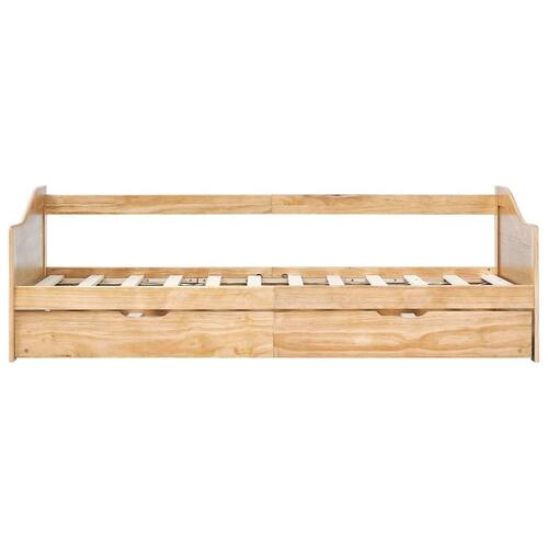 Sengestel udtræksseng 90 x 200 cm fyrretræ