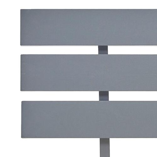 Sengestel massivt fyrretræ 90 x 200 cm grå
