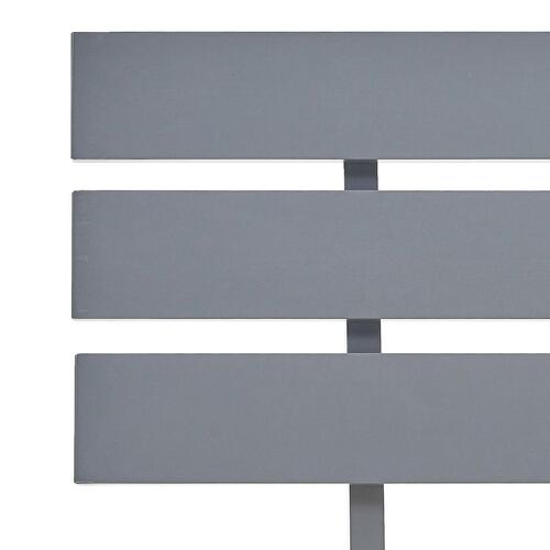 Sengestel massivt fyrretræ 160 x 200 cm grå