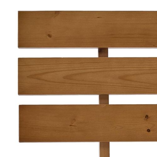 Sengestel massivt fyrretræ 90 x 200 cm gyldenbrun