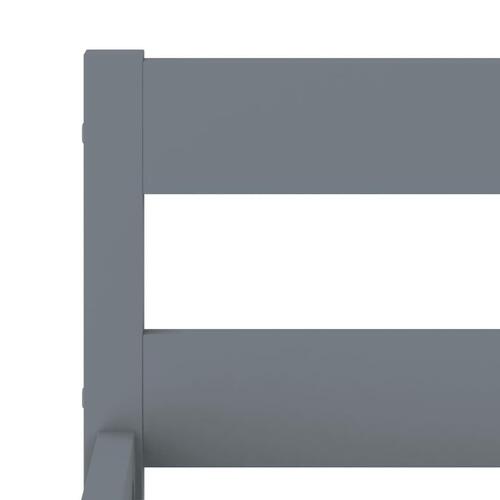 Sengestel massivt fyrretræ 100 x 200 cm grå
