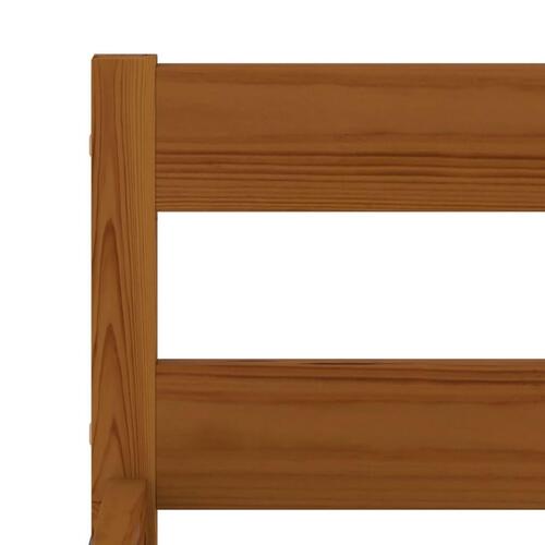 Sengestel massivt fyrretræ 100 x 200 cm gyldenbrun