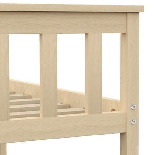 Sengestel 90 x 200 cm massivt lyst fyrretræ