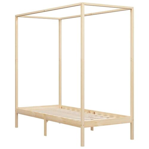 Sengestel til himmelseng 90 x 200 cm massivt fyrretræ