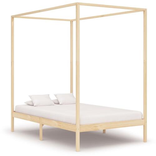 Sengestel til himmelseng 120 x 200 cm massivt fyrretræ