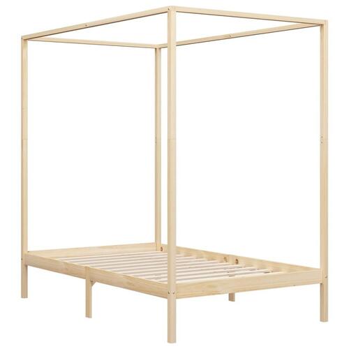 Sengestel til himmelseng 120 x 200 cm massivt fyrretræ