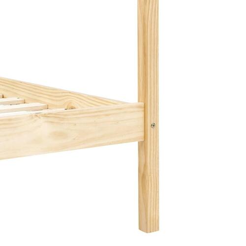 Sengestel til himmelseng 120 x 200 cm massivt fyrretræ