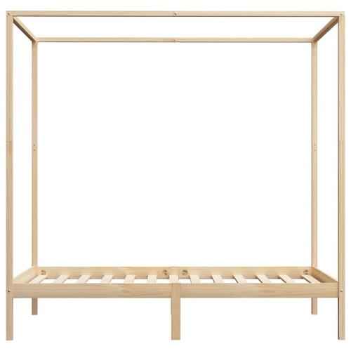 Sengestel til himmelseng 140 x 200 cm massivt fyrretræ