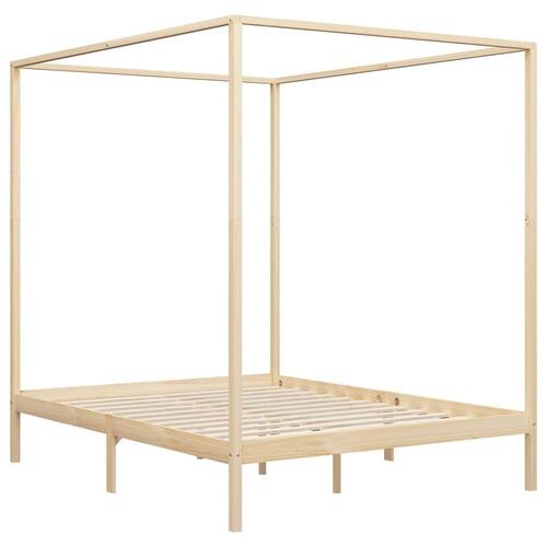 Sengestel til himmelseng 160 x 200 cm massivt fyrretræ