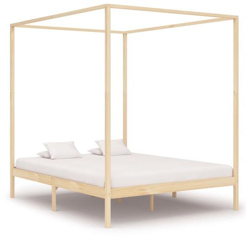 Sengestel til himmelseng 180 x 200 cm massivt fyrretræ
