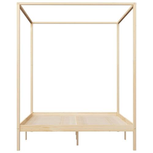 Sengestel til himmelseng 180 x 200 cm massivt fyrretræ