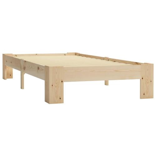 Sengestel massivt fyrretræ 90 x 200 cm