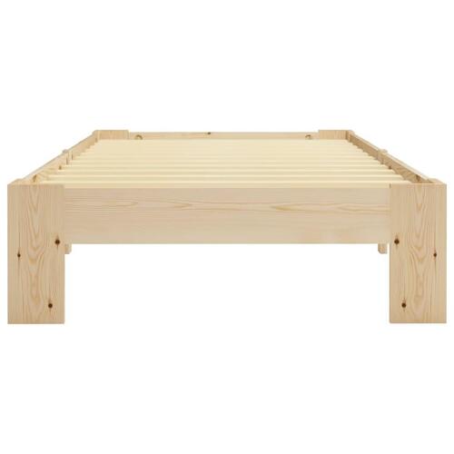 Sengestel massivt fyrretræ 100 x 200 cm