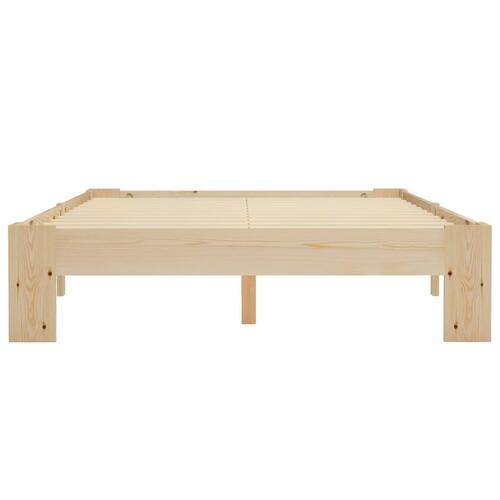 Sengestel massivt fyrretræ 120 x 200 cm