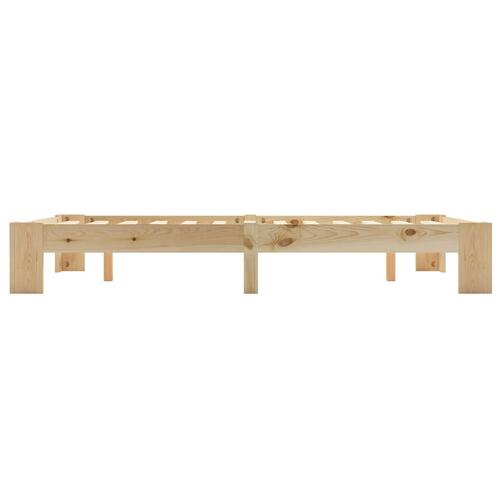 Sengestel massivt fyrretræ 120 x 200 cm