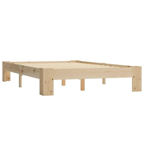 Sengestel massivt fyrretræ 140 x 200 cm