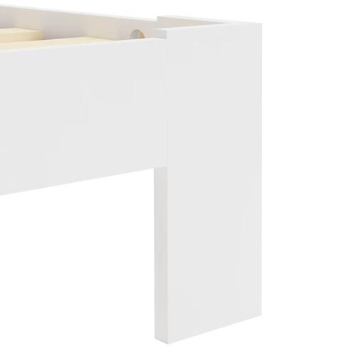 Sengestel massivt fyrretræ 140 x 200 cm hvid